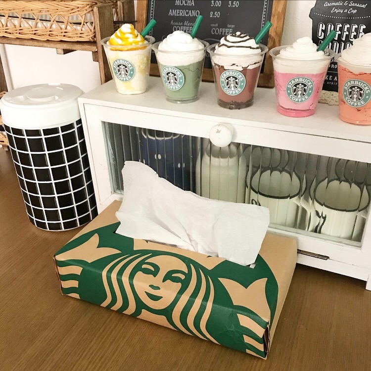 スタバ 販売 紙袋 ティッシュ カバー 作り方