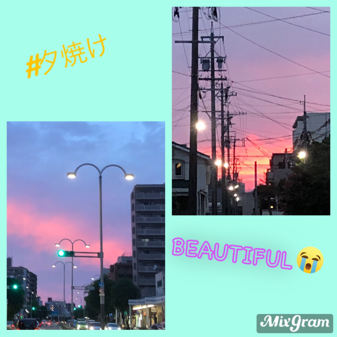 Mokaママが投稿したフォト とっても可愛いパステルカラーの夕焼けでした 娘がアプリで加 09 22 17 03 Limia リミア