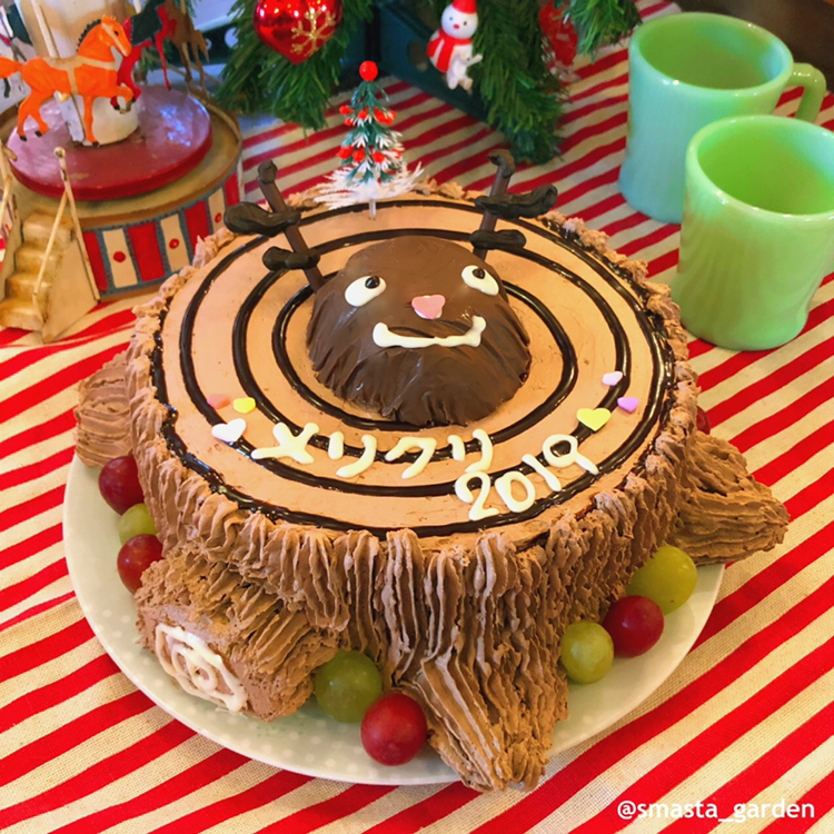 Smasta Ga が投稿したフォト メリークリスマス 今年のケーキは ブサイクトナカイケー 19 12 25 22 18 00 Limia リミア