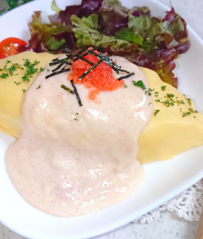 Erriii 11 が投稿したフォト 今日のお昼ご飯です 明太子クリームオムライス 04 22 15 04 09 Limia リミア