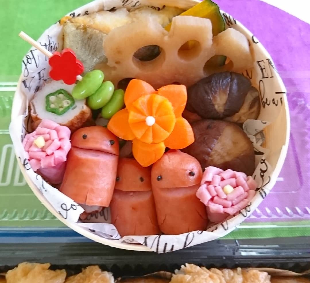 Yumimamaが投稿したフォト こんにちは 今日のお弁当 くまさんいなり寿司 丸い 07 13 11 41 50 Limia リミア