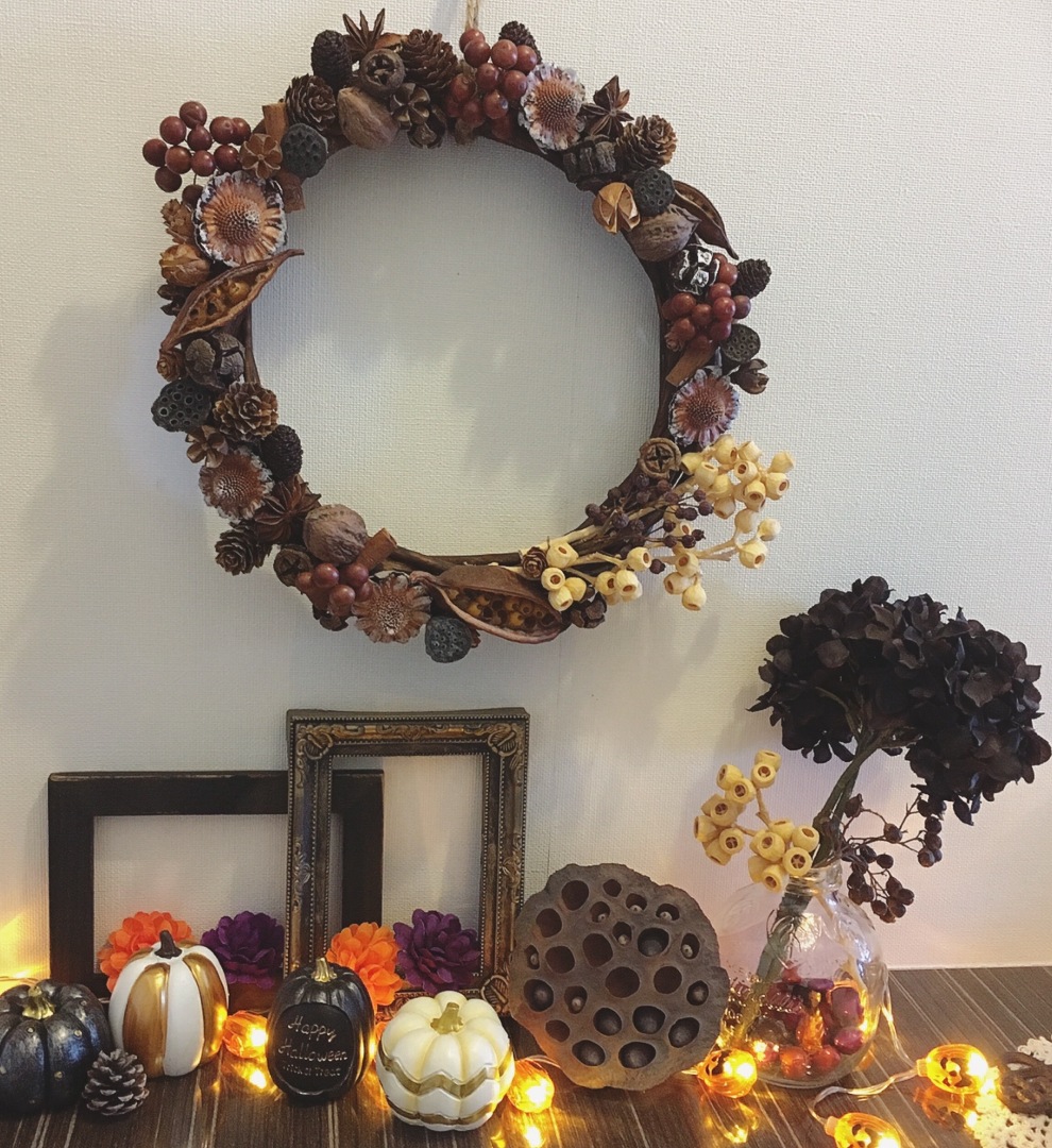 Okamamiが投稿したフォト 今年の我が家のハロウィン玄関 ダイソーのかぼちゃ飾りやフォ 19 10 23 12 26 50 Limia リミア
