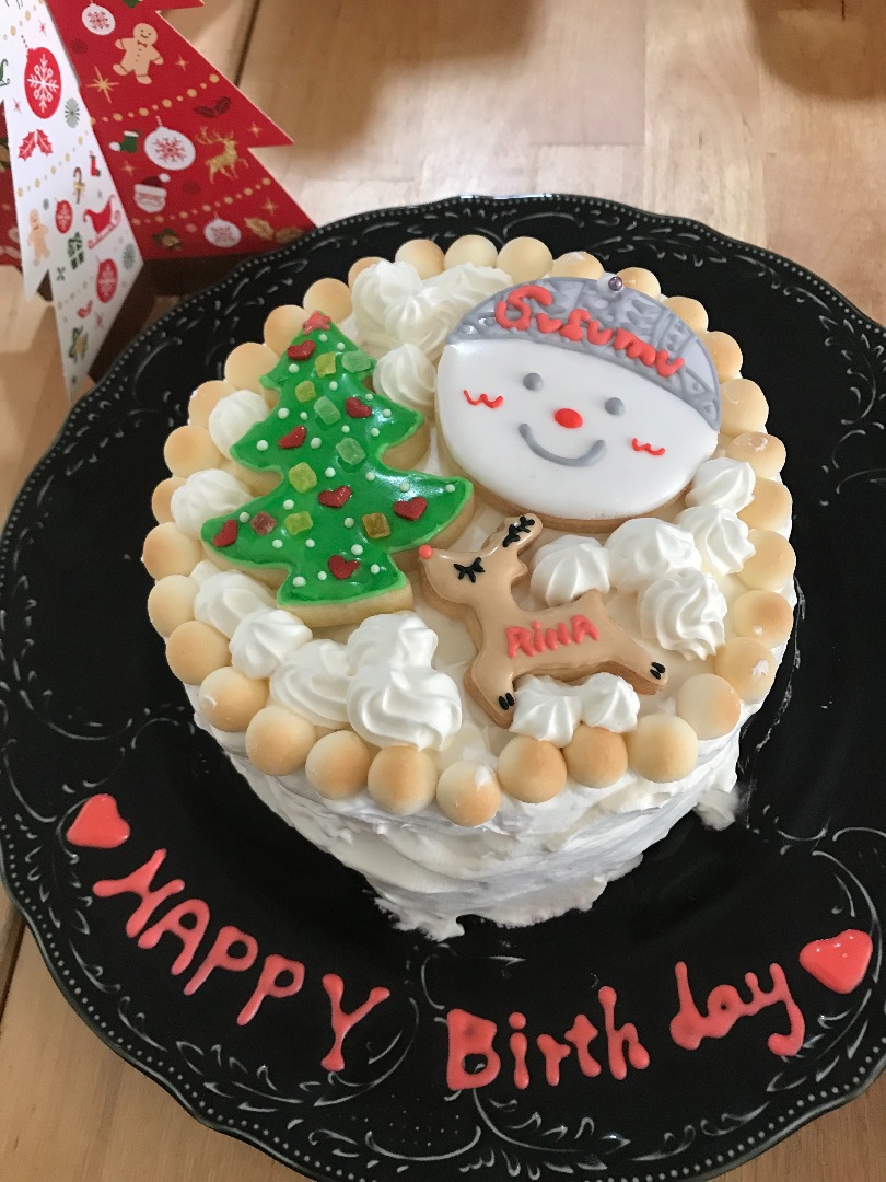 Manakan11が投稿したフォト 誕生日とクリスマスが一緒のパパのケーキです 正確には16日だ 17 12 25 06 38 Limia リミア
