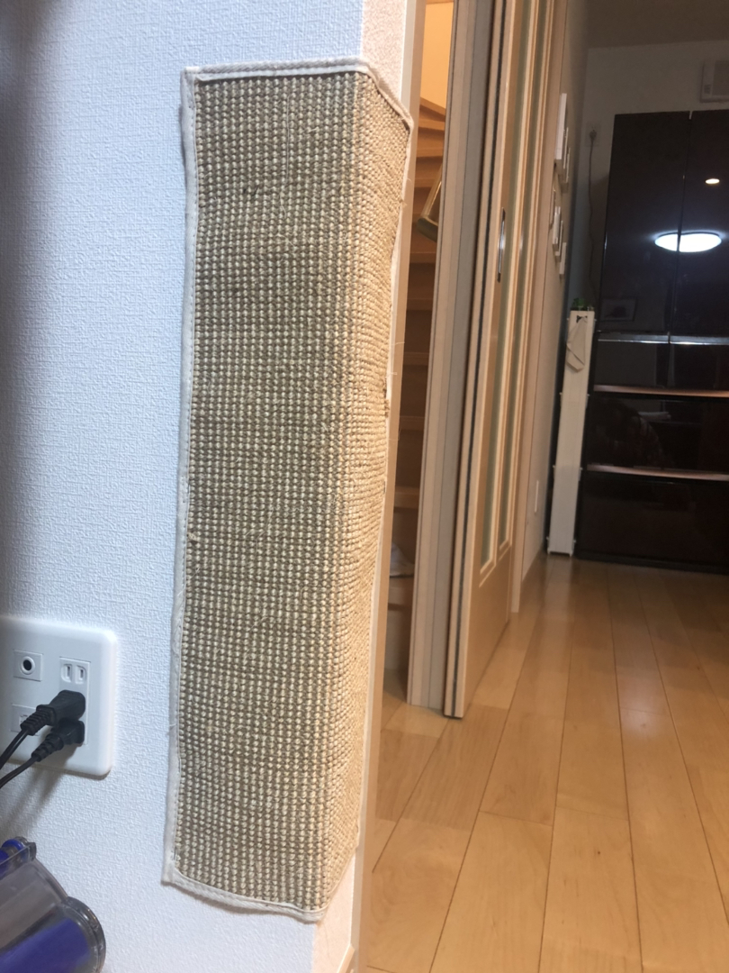 ルルルが投稿したフォト 我が家では壁の爪研ぎ防止にikeaの爪研ぎを貼り付けています 01 25 24 17 Limia リミア