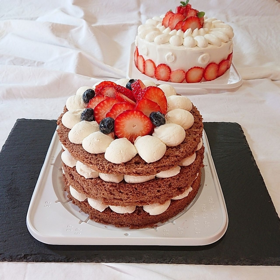 Ajisaiが投稿したフォト 先日作ったショートケーキ ココアのスポンジのケーキと 19 04 02 56 37 Limia リミア