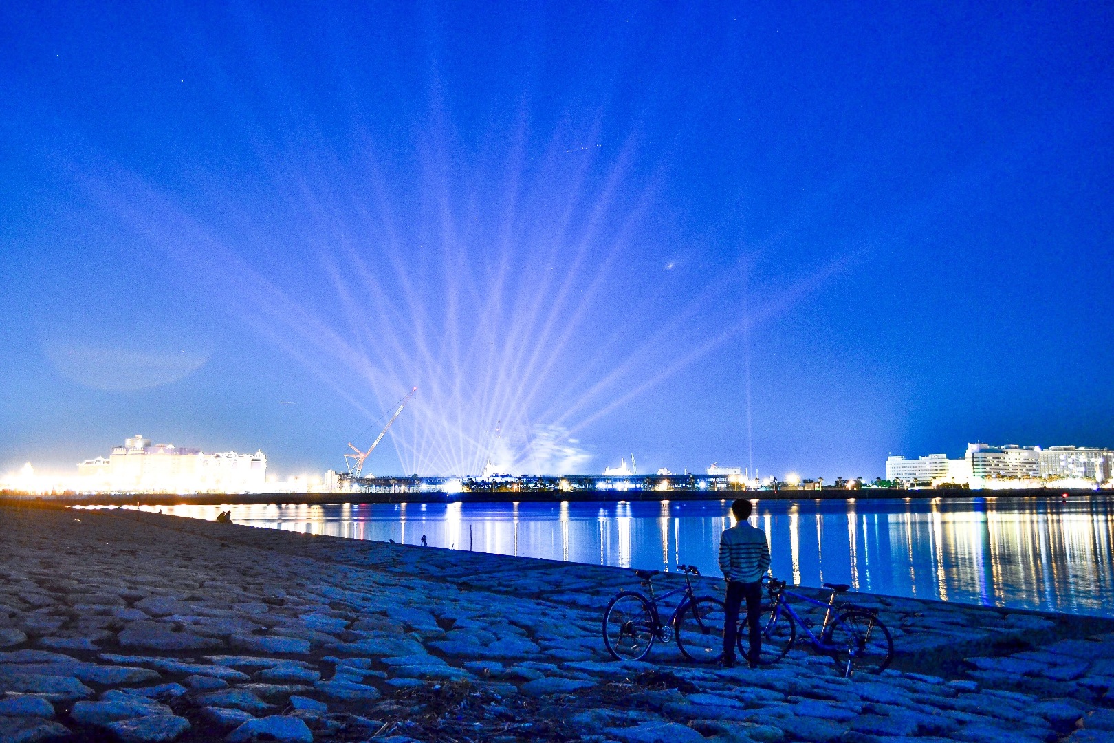 Noriが投稿したフォト 東京ディズニーリゾートの光線が 葛西臨海公園からの夜景に良い 19 05 21 34 02 Limia リミア
