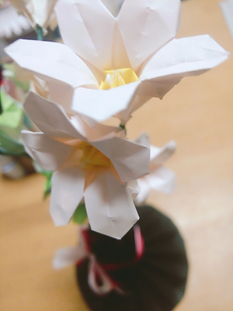 えなが投稿したフォト 色画用紙 折り紙 お花 花瓶 作りハマり中 03 10 17 14 45 Limia リミア