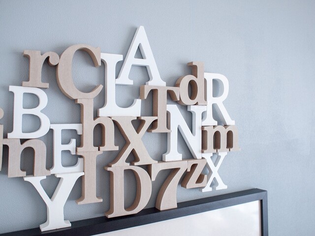 Diy 100均アルファベットでオリジナル壁掛けオブジェを作ってみました Limia リミア