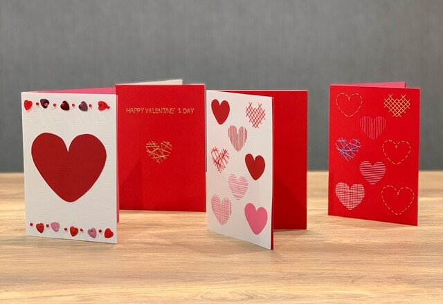 簡単に作れて可愛い 紙刺しゅうのバレンタインカード をご紹介 Limia リミア
