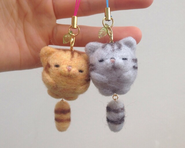 羊毛フェルト ウサギ♡キーホルダー ハンドメイド