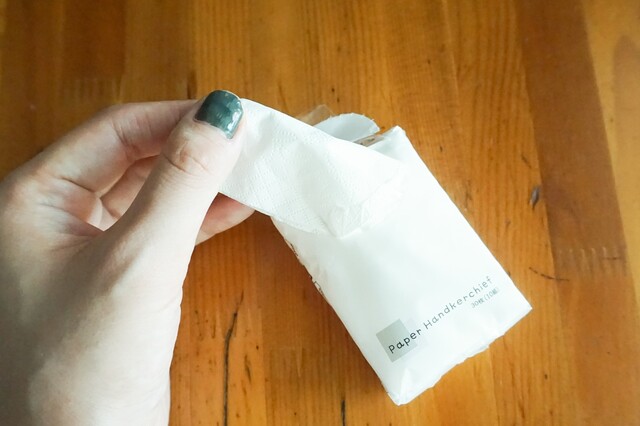 ハンカチ ポケット ペーパー 【DAISO】ポケットペーパーハンカチが１番衛生的！コンパクトで持ち運びに最適です！