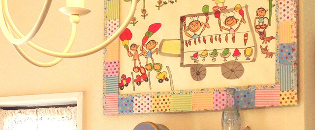 ０円 ダンボールで子供の絵にかわいいフレームを作る Limia リミア