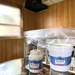 ターナー色彩 室内かべ用 ミルクペイントforウォール 水性塗料 450ml | ターナー(パテ)を使ったクチコミ(1枚目)