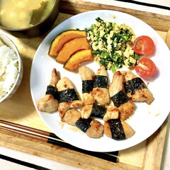 焼くだけ/下味保存/下味冷凍/晩ごはん/こどものいる暮らし/鶏むね肉/... うちの定番料理♡鶏むね肉の磯辺焼き
下…