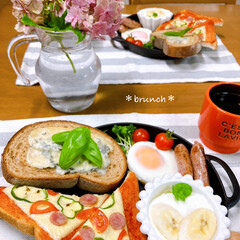 あじさいのある暮らし/朝と昼の間に朝ごはん(≧∀≦)/brunch おはようございます(*´꒳`*)
昨夜は…