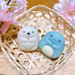 ファミマ食べマス/すみっコぐらし/和菓子/ホワイトデー White day(*´꒳`*)♡
春…