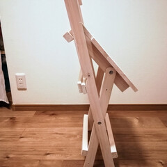 折り畳み/チェア/椅子/スノコ/すのこ/DIY ホームセンターで購入したすのこから、折り…(4枚目)