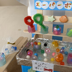 自由工作/工作/夏休み工作/夏休みの宿題/ハンドメイド/節約 キットがなくても作れる、ミニチュア屋台、…