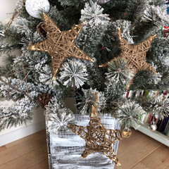 クリスマス/クリスマスツリー/DIY/ハンドメイド/雑貨/100均/... 竹串と麻紐で作る、星のナチュラルオーナメ…(4枚目)