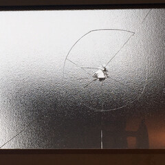 洗面所の窓/ショックな出来事/ガラスが割れた/災害/強風/窓ガラス 今日はとてもショックなことが…。
夕方帰…(1枚目)