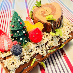 ブッシュドノエル/お久しぶりです(#^.^#)/クリスマスケーキ 久しぶりのリミアです
なぜかリミアサマ…