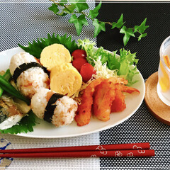 朝ごはん/ワンプレート/フード/おうちごはん 今日の 朝ごはん
☆梅干おにぎり
☆ 鯖…