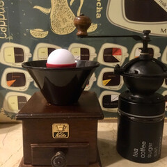 ランプシェイド/コーヒーミル/ハンドメイド/DIY/キッチン/キッチン雑貨/... コーヒーミルが壊れて 以前にコーヒーミル…