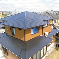 太陽光発電/屋根/省エネ/ナチュラル/自然/スマートハウス/... 外壁・屋根塗装後の外観　このあと太陽光を…(1枚目)