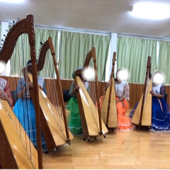 習い事/発表会/二胡/アルパ 友人の習い事アルパの発表会です🎻
ハープ…