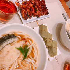 柿の葉寿司/うどん/焼き鳥/おうちごはん Amazonから物届くから出かけたくない…