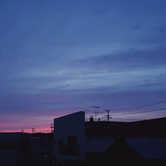 空/夕焼け/標茶/北海道/ひらた家具店/令和元年フォト投稿キャンペーン/... 窓から見えた夕焼けがキレイだったんで撮っ…