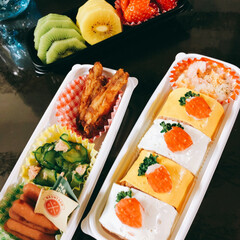 お弁当/スキー合宿/冬/おでかけ/100均/ハンドメイド おはようございます😃
今日は、長女のスキ…