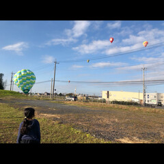 学校祭/家から気球が観れる！/ハロウィン2019/ここが好き 昨日の朝起きて、洗濯物を干そうと空を見た…(3枚目)