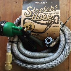 ダルトン ストレッチホース Stretch hose "BLOCK" K665-690 Black | ダルトン(散水ホース、リール)を使ったクチコミ「伸縮タイプのストレッチホースです。
水圧…」(1枚目)