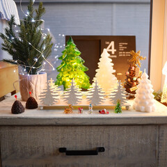 クリスマス/キャンドル/クリスマスツリー 我が家のクリスマスツリー大集結。
ツリー…(1枚目)