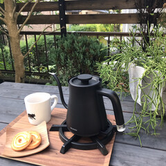 コーヒー/ガーデンテーブル/庭 庭で coffee time☕️ゆっくり…(2枚目)