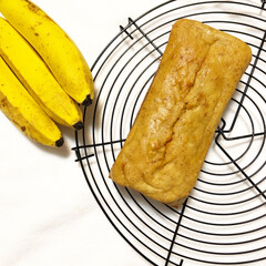 お菓子作り/おやつ/朝食/朝ごはん/おうちごはん/節約 バナナが熟れてたので2本使ってバナナブレ…(1枚目)