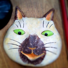 秋/ペット/猫/ハンドメイド/おでかけ/雑貨 猫ちゃん🐈看板‼️
パン屋さんの看板です…(1枚目)