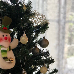 クリスマス2019/クリスマス/クリスマスツリー/ディスプレイ/インテリア/リビング/... 毎年飾るツリーは小4の娘が飾りつけをして…