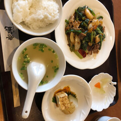 中華lunch/バスローブ/とうもろこしご飯/あめちゃん🐶 昨日の夕食〜🍆の豚しゃぶサラダ(⌒▽⌒)…(2枚目)