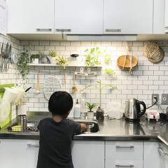 植物のある暮らし/グリーンのある暮らし/キッチンインテリア/インテリア/DIY/雑貨/... キッチンの写真^_^
6歳になった息子が…(1枚目)