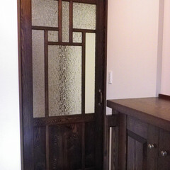 扉/レトロ/大正ロマン 大正レトロの扉を制作しました。家具や扉類…(1枚目)