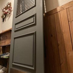 アサヒペン - メッキ調スプレー - 300ML - 真ちゅう色 | アサヒペン(メッキ塗装、スプレー)を使ったクチコミ「まだまだドア作成中 です。
今日はドアの…」(1枚目)