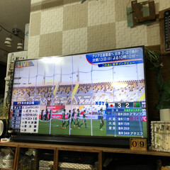 Panasonic/テレビ台diy/大型テレビ/DIY/おうち 我が家のリビングのテレビの大型テレビは6…(7枚目)