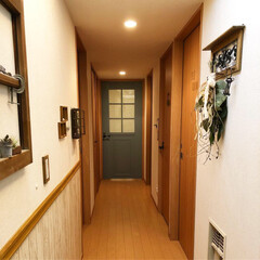 なんちゃって腰壁/玄関から見える景色/マンション/ブルーグレー/インテリア/ペイント/... わたしのおうち自慢♪
我が家のシンボル…