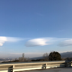 地震雲/富士山🗻 地震雲？気になる‼️(1枚目)