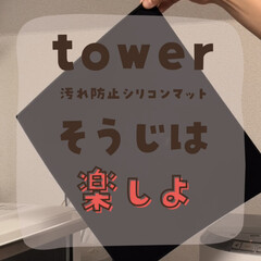 おすすめアイテム/ラク家事/レンジ/towerシリーズ/tower 汚れ防止シリコンマット 。

レンジを新…(1枚目)