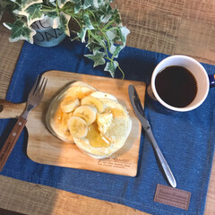 朝ごはん/おひとりさま/カフェ風/おうちカフェ/コーヒータイム/コーヒー/... 土曜日の朝ごはん💖
仕事も休みで、学校も…