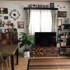 い草ラグ 『DXデニムラルフ』 約140×200cm(カーペット、ラグ)を使ったクチコミ「我が家のリビング
お気に入りの眺めです♪…」(1枚目)