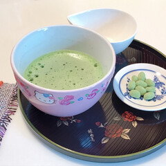 抹茶/フード 昨日お気に入りの和風カフェで、お抹茶頂い…